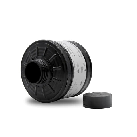 40mm Gas Mask Filter NATO NBC CBRN Cartridge With Long Shelf Life Up To 20 Years for Smoke Particulates and Carbon Monoxide Protection