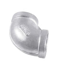 Stainless Steel 304 90 Degree Pipe Elbow Fitting Three Quarter Inch To Three Quarter Inch Female NPT Threads Class 150 Heavy Duty