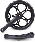 Durable Bike Crank Arm Set With Square Taper Spindle 170mm Arm Length And 52 Tooth Chainring Beefed Up Lightweight Forged Aluminum Alloy