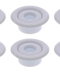 Superior Metal Ips Fire Sprinkler Escutcheon Head Plate two piece cover ring in crisp white, pack of six for recessed pendant use.