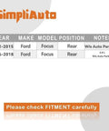 Rear Wheel Hub And Bearing Assembly For Ford Focus 2012-2018 Without Automated Parking System 5 Lug Street Ready OEM Fit