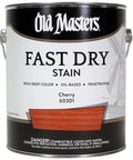 Killer Quick Dry Cherry Interior Oil Based Wood Stain Four Pack One Gallon Containers No Sweat Formula Designed For Straight Ahead Coverage On Hardwood Floors - Cherry color, 1 gallon can, oil-based.