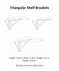 Diagram of Stainless Steel Triangular Shelf Brackets For Wall Mounts Beefy Heavy Duty Kitchen And Bathroom Shelves Level And Secure Support