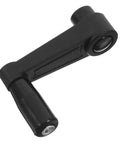 Woodworking Handle Nylon Crank Accessory Easy Install for Smooth Operation and High Efficiency Durable Wear Resistant Round Hole Design for Precise Adjustments and Quick Setup for Fast Tool Changes, black nylon crank handle