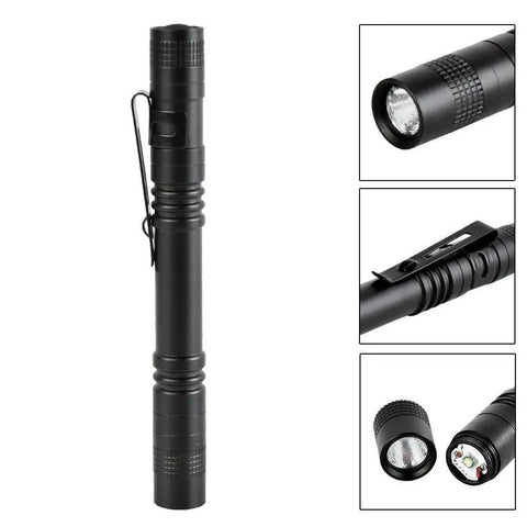 Five Pack Pen Light Flashlights With Clip Ultra Bright Q5 LED Mini Pocket Flashlights Small Penlight For Inspection And EDC