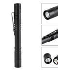 Pocket Size LED Pen Light Flashlight 10 Pack Q5 LED Mini Clip Lights Ultra Bright For EDC Camping And DIY Portable Pen Torch With Clip Powered By AAA Batteries Not Included