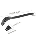 Durable Inline Roller Skate Straps Kit With Screws And Buckle Replacement Repair Accessories for Shoes, dimensions in cm and inches shown