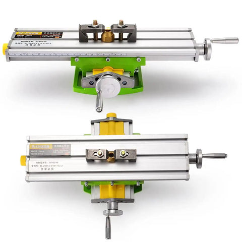 Precision Milling Table For Small Workshops Handy Drill Vise Fixture Workbench 330 X 95mm aluminum alloy top view
