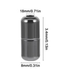 Anti Loosening Shoe Lace Locks Set For Sneakers 12 Pcs Glossy Metal Tip Ends Cord Locks, 18mm x 8mm black zinc alloy