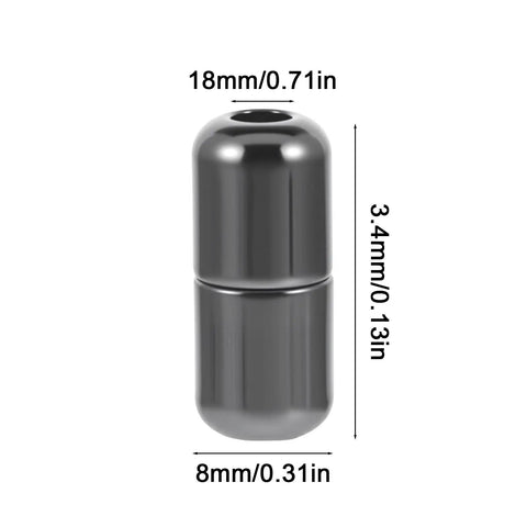 Anti Loosening Shoe Lace Locks Set For Sneakers 12 Pcs Glossy Metal Tip Ends Cord Locks, 18mm x 8mm black zinc alloy
