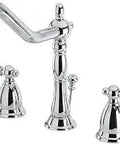 8 Inch Widespread Bathroom Faucet In Polished Chrome Built To Last With Solid Brass Construction Drip-Free Ceramic Disc Deck Mount