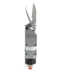 Air Metal Sheet Shear Workhorse Pneumatic Scissors Nipper For Cutting Copper Iron Fiber And Plastic Sheets With Gauge Accuracy Heavy Duty Multipurpose Sheet Cutter AM 10 100S, front view.