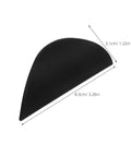 Six Pack Black Semicircle Push Pull Handles With Self Adhesive Edge Tabs For Cabinets Drawers Wardrobes And Furniture Easy Peel And Stick Finger Pulls