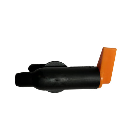 DEF CCX1000V cartridge filter manual air-relief valve, black plastic body with orange lever