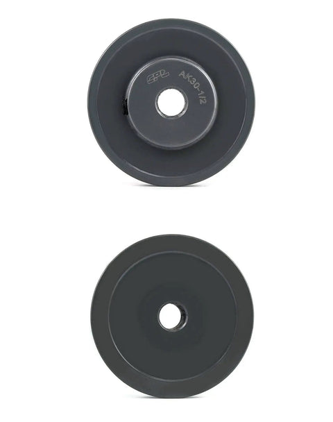 Single Groove Web Sheave For V Belt Pulleys, 3.05 Inch Outer Diameter, 1/2 Inch Bore, Fixed Bore, Compatible With V Belt Sections 4L, A, AX, Heavy Duty Cast Iron Construction