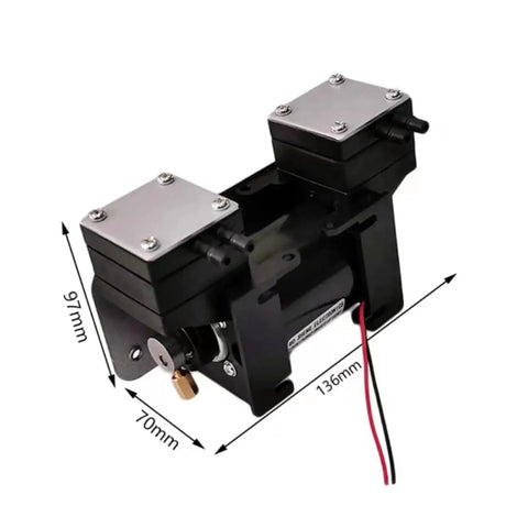 Dual Head Diaphragm Vacuum Pump For Beauty Equipment Ac 220V High Pressure Negative Air Micro Diaphragm Pump Mute Operation For Lar Instruments