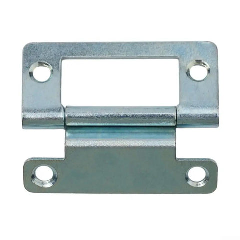 Steel Cranked Flush Door Hinges For Cupboards Louvre And Utility Doors Zinc Plated 50 X 23 Mm Fits 15 19 Mm Thickness Durable Hardware