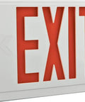 2 In 1 LED Exit Sign And Emergency Light Combo With Red Letters High Output Battery Backup 2 Head Fixture For Biz Durable