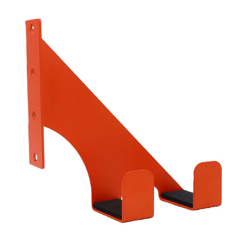 Heavy-Duty Chainsaw Hanger Wall Mount for Garage 70 lb Capacity Carbon Steel Tool Organizer Side View