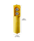 Heavy Duty Yellow Crane Pendant Control Box With Rainproof Push Buttons For Hoist Up Down Switching. Durable ABS Housing, 22cm.