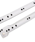 Two Section Drawer Slides Pair For Keyboard Trays And Small Cabinets No Squeak Glide Quiet Operation Low Friction Roller Pulley