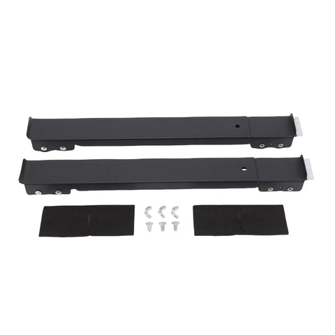 Heavy Duty Appliance Sliders With 24 Rollers And Brakes Extendable From 45 To 70CM parts including metal brackets and screws.