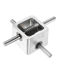 90 Degree Right Angle Worm Gearbox With 1 To 20 Reduction, 1 Module 20 Teeth, 8mm Shaft, Aluminum Frame DIY Gearbox Kit, compact housing