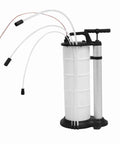 Easy Grip Hand Operated Oil Pump For Quick Engine Fluid Extraction With Suction Hose and Smooth Manual Action, 9L capacity with multiple hoses