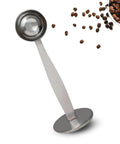 Two In One Coffee Scoop And Measuring Spoon 304 Stainless Steel With Pressed Bottom, 15 Ml Silver For Everyday Coffee Nerds