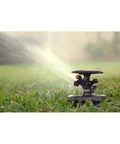 2045A Maxi-Paw Sprinkler Bundle With All 7 Nozzles Included Heavy-Duty Impact Drive For Dirty Water watering a lawn