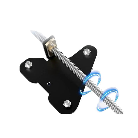 Upgrade Your Ender 3 V2 With This Dual Z Axis Kit Featuring Smooth Lead Screws And Stepper Motors For Pro Level 3d Printing Results That Look Totally Sweet. Black metal dual Z axis bracket with lead screw and mounting bolts