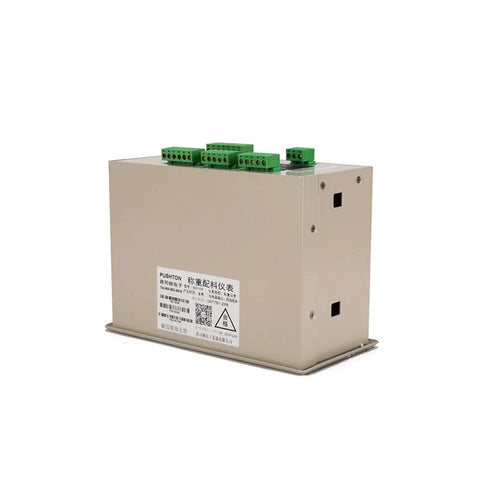 Load Cell Sensor Weighing Instrument For Batching Feeder Controller System with connectors on top angle view