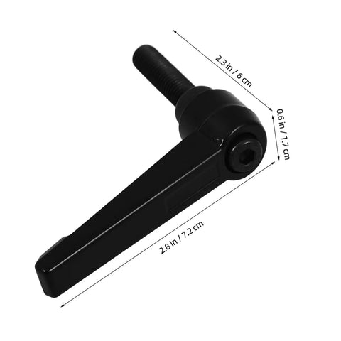 4 Pack Alloy Clamping Handle Tightening Lever Set For Machines, Furniture, And Electronics, Heavy Duty Quick Clamp Handles With Secure Locking System, Versatile Durable Easy Grip For DIY Projects And Industrial Use, black alloy lever, 7.2 cm