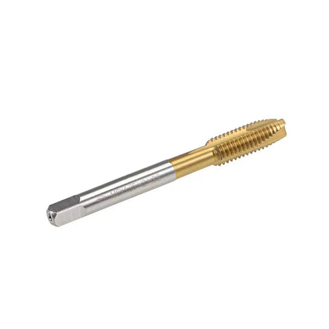 Spiral Point Plug Threading Tap M8 x 1.25 for Thread Repair, H2 Ground Threads, 3 Flutes, Titanium Coated HSS 6542, Right Hand Thread