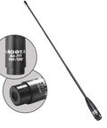 Dual Band 15.6 Inch SMA Male Whip Antenna For VHF UHF 144/430 MHz Radios Fits Yaesu Vertex TYT Wouxun Radios Flexible Heavy Duty Antenna