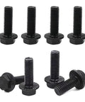 Upgrade Your Rig With These Badass Truck Bed Mounting Bolts M12 X 55MM Zinc Plated Steel For Chevy Silverado GMC Sierra Colorado Canyon Models 1999 To 2019 Eight Piece Heavy Duty Kit, black M12 hex bolts.