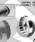 Bottom Bracket Sleeve Tool BB M30 T47 1B IB 50.4mm 12T For Trek Praxisdiy MTB Bike Repair Tool close-up and design view
