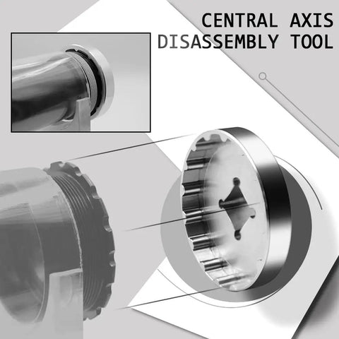 Bottom Bracket Sleeve Tool BB M30 T47 1B IB 50.4mm 12T For Trek Praxisdiy MTB Bike Repair Tool close-up and design view