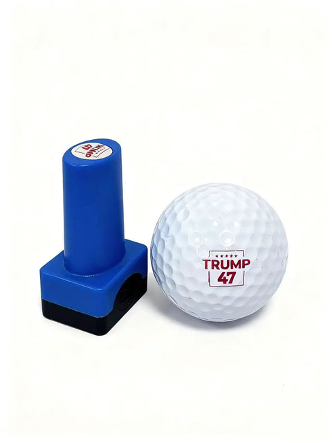 Trump Themed Golf Ball Stamp For Men Easy To Use Hilarious Mark On Balls Patriotic USA Golfer Gift Funny Golf Accessory