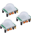 3 Pack HC SR501 PIR Motion Sensor Module For Arduino And Raspberry Pi Plug And Play With Adjustable Delay 0.05 To 200 Seconds