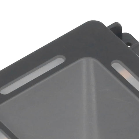 Close-up of a 2D Barcode Scanner Module With 300000 CMOS Sensor USB Embedded Mini Reader, showing sleek black surface design.