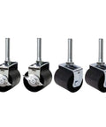 Heavy Duty Caster Wheels For Bed Frame Set Of Four With Two Locking And Two Non Locking For Easy Mobility Durable Steel Casters