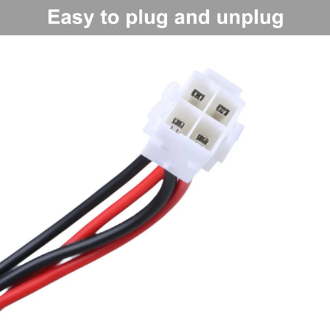 Plug And Play Shortwave Radio Power Cable Adapter 4 Pin To 6 Pin Connector For Easy Install shown with colored wires