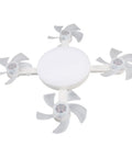 Totally Slick Remote Controlled Ceiling Fan Light Combo Delivering Three Speed Breezes Smooth Dimming Levels E26 Bulb. Compact design with 4 blades.
