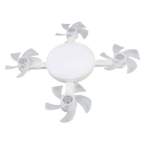 Totally Slick Remote Controlled Ceiling Fan Light Combo Delivering Three Speed Breezes Smooth Dimming Levels E26 Bulb. Compact design with 4 blades.