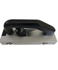 Top view of U Type Blade Wheeled Vinyl Groover with black handle and aluminum body for floor grooving and slotting adjustable height