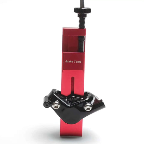 SRAM Hydraulic Disc Brake Caliper Piston Press Tool Ultimate Spreader for 2 and 4 piston calipers, red aluminum design