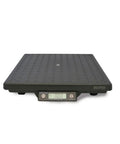 Heavy Duty Flat Top Parcel Shipping Scale Kicks Butt With Dead On Accuracy And A Low Profile NTEP Approved Plus Factory Calibration To Weight Up To 150 Pounds Smooth portably designed for small boxes.