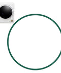 Compact Dryer Blower Fan Belt Replacement For PAN725SF 1.50 Cu Ft Mini Portable Dryer shown with green polyurethane belt
