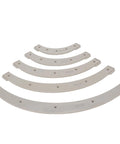 Total Shop Must Have Heavy Duty Round Corner Radius Router Template Set With Removable Jigs For Smooth Edge Work, 5 metal templates.